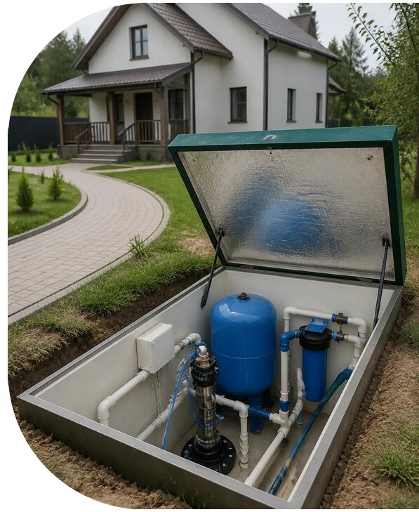 Автономное водоснабжение дома в Невинномысске от 153435 р. | АПаруса-Нвн